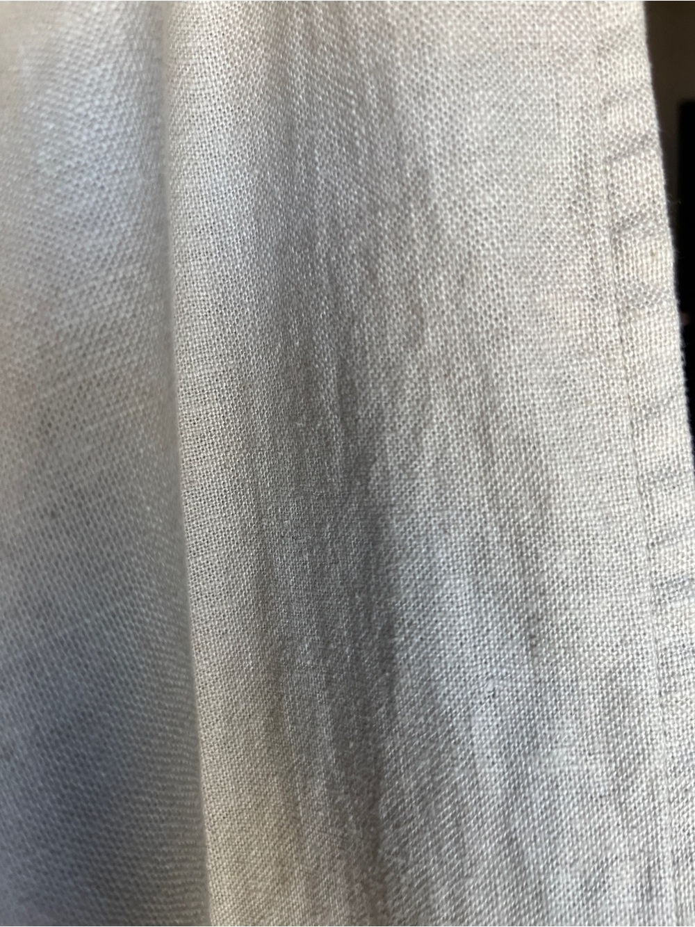 Pottery Barn Beige Cotton Curtains 54x84” One Curtain Panel